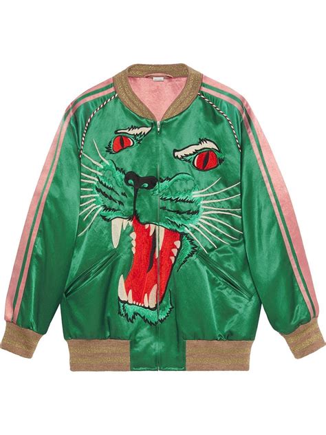 gucci tiger bomber jacket fake|Gucci bomber japanese geisha.